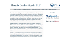 Desktop Screenshot of phoenixleathergoods.com