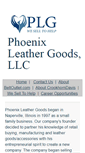 Mobile Screenshot of phoenixleathergoods.com